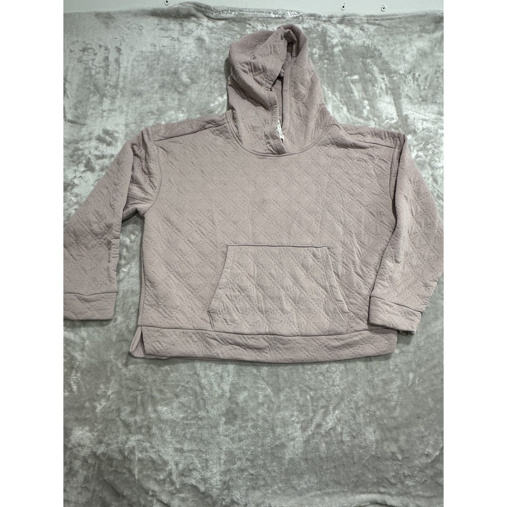 RBX Hoodie Women's Size XL Pink/Mauve Quilted Long Sleeve‎ Pocket Super Soft EUC